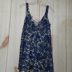 Cabi Blouse‎ Ladies Medium sleeveless blue floral